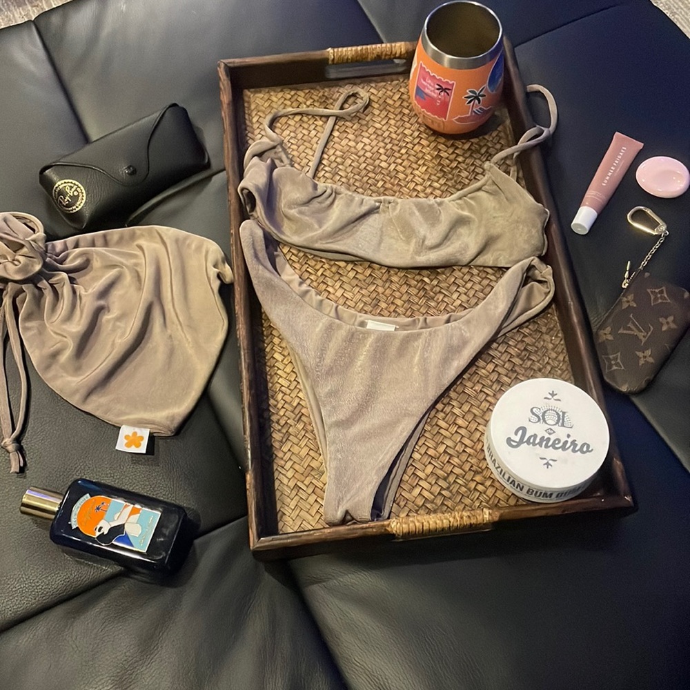 With Jean Bikini